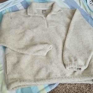 Oversized fuzzy sweatshirt